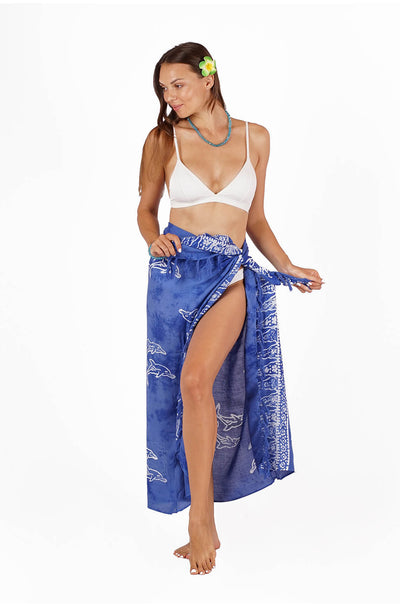 Sarong Beach Wrap 16 - Dolphin